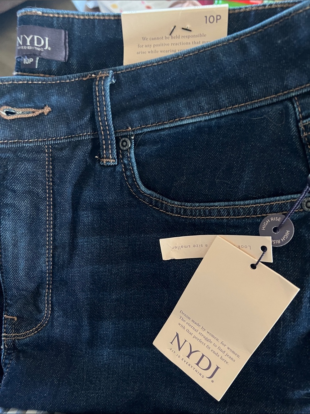 NYDJ Dark Indigo High-Rise Jeans